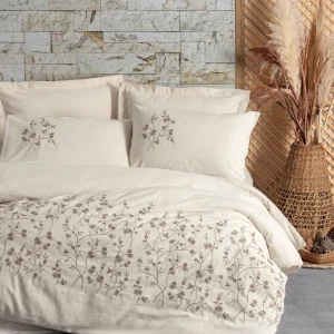 سرویس ملحفه کاتن باکس مدل Cotton Keten Hemera دو نفره 6 تکه