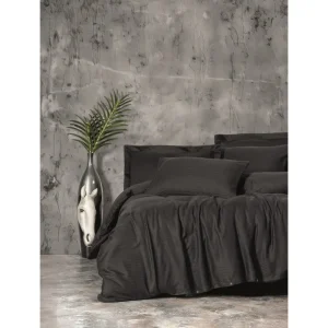 سرویس ملحفه کاتن باکس مدل Smart Bamboo Siyah دو نفره 6 تکه