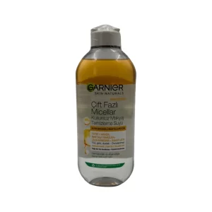 محلول پاک کننده آرایش صورت گارنیه مدل Cift fazli micellar حجم 400 میلی لیتر