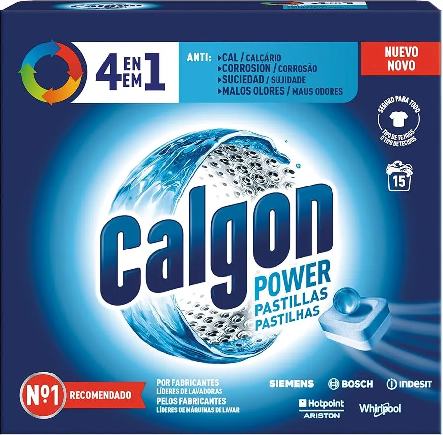 جرم گیر ماشین لباسشویی کالگون مدل calgon powerball بسته 15 عددی