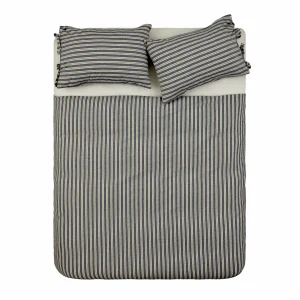 ست روتختي دو نفره كاراجا هوم مدل راه راه جین Denim