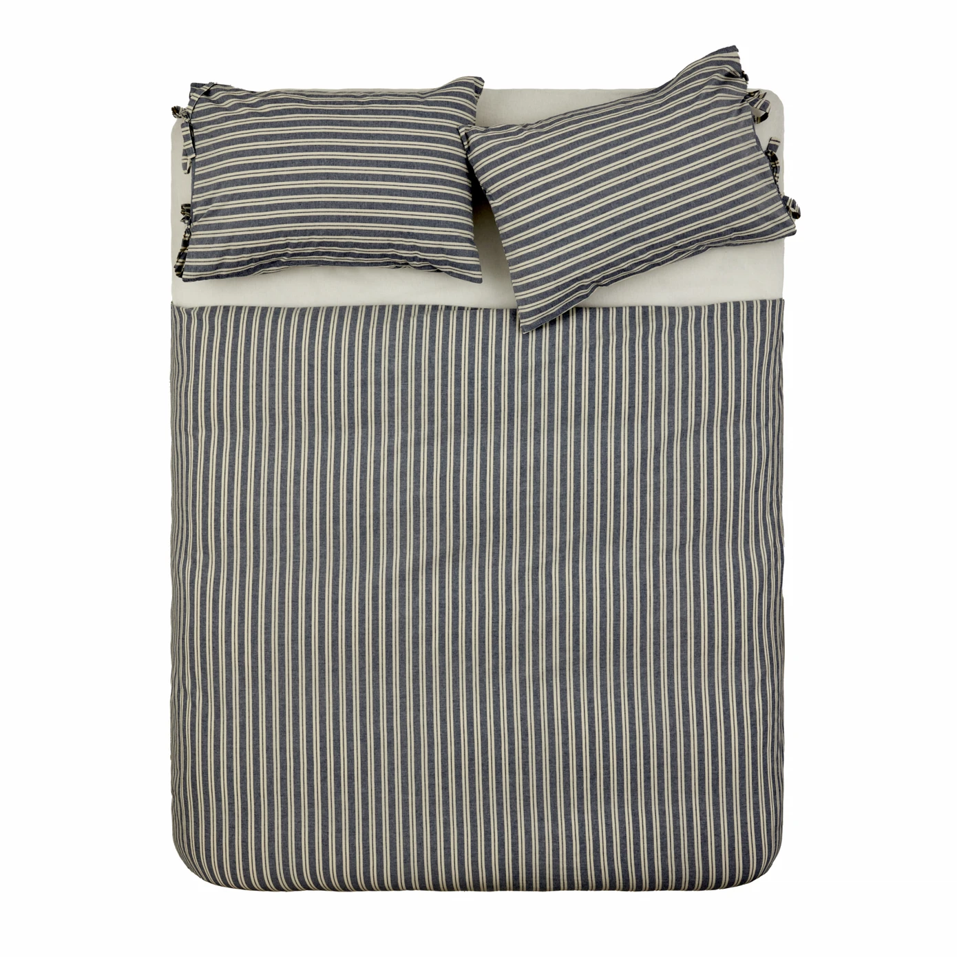 ست روتختي دو نفره كاراجا هوم مدل راه راه جین Denim