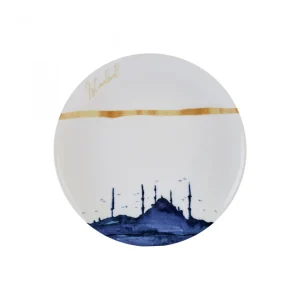 بشقاب كیك خوري كاراجا مدل قطر 21 آبي