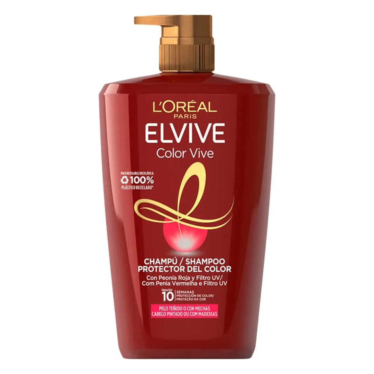 شامپو موهای رنگ شده لورال Loreal مدل color Vive حجم 1000 میل