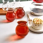 ست فنجان چاي خوري كاراجا مدل شيشه اي 6 پارچه 290 ميل Refika Gönlübol کد 502000733