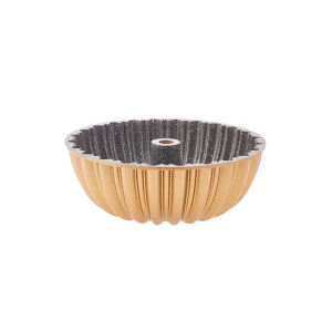 قالب كيك چدني كاراجا مدل برش دار Pro طلايي کد 502000747قالب كيك چدني كاراجا مدل برش دار Pro طلايي کد 502000747