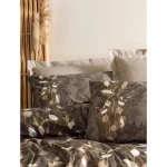 سرویس ملحفه کاتن باکس مدل Dual Foresta Bej دو نفره 4 تکه