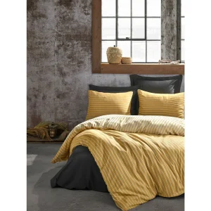 سرویس ملحفه کاتن باکس مدل Bamboo Sari دو نفره 6 تکه