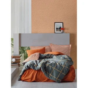 سرویس ملحفه کاتن باکس مدل Modern Stark Tarcin تک نفره 3 تکه