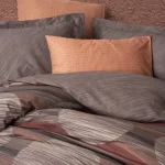 سرویس ملحفه کاتن باکس مدل Modern Fluss Tarcin دو نفره 4 تکه