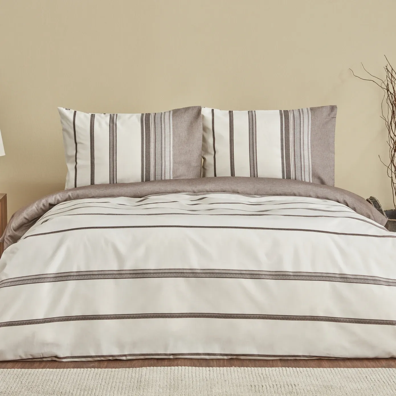 ست لحاف دو نفره کاراجا هوم مدل Vetro Terracotta کد 505000188