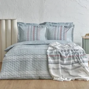 ست خواب دو نفره کاراجا هوم مدل Keira Summer Blue کد 505000654